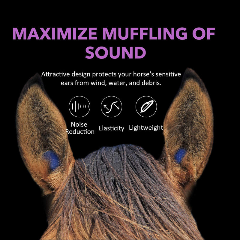 Harrison Howard EaseFit Equestrian Earplugs Horse Foam Ear Plugs Balls Pair-Champion Blue Champion Blue 4CM - PawsPlanet Australia