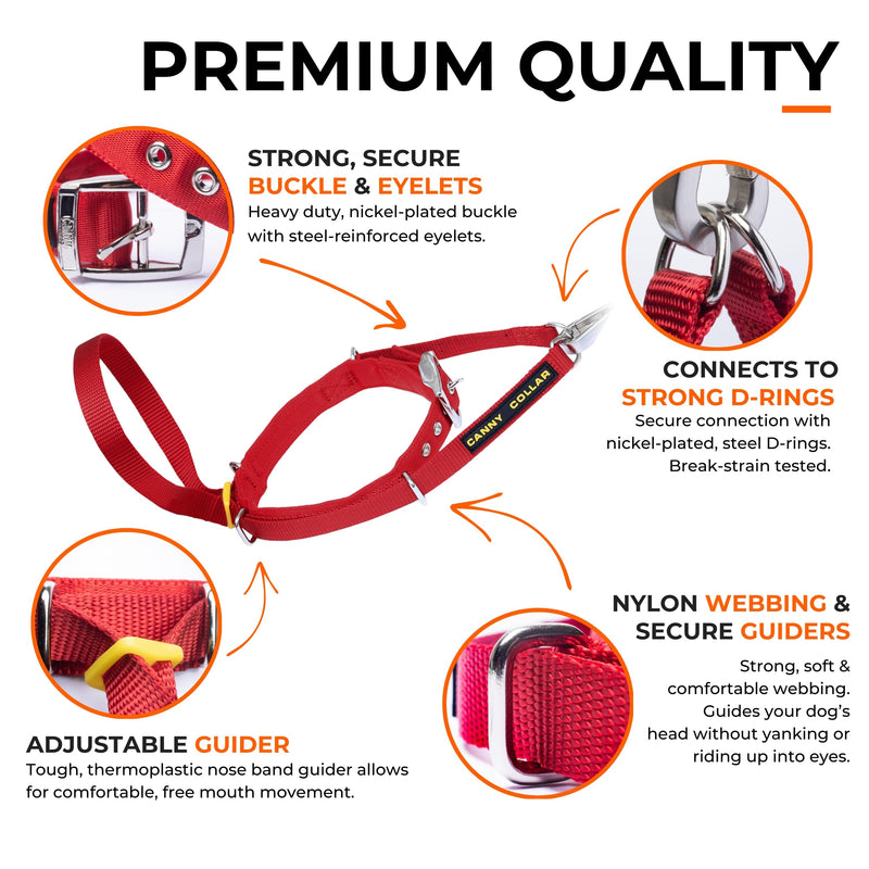 Canny Collar No-Pull Dog Headcollar | Train Your Dog To Stop Pulling & Walk On a Regular Collar & Loose Lead | Kind, Safe, Comfortable Training Aid | Purple – Size 4 Neck size 38-43cm - Size 4 - PawsPlanet Australia