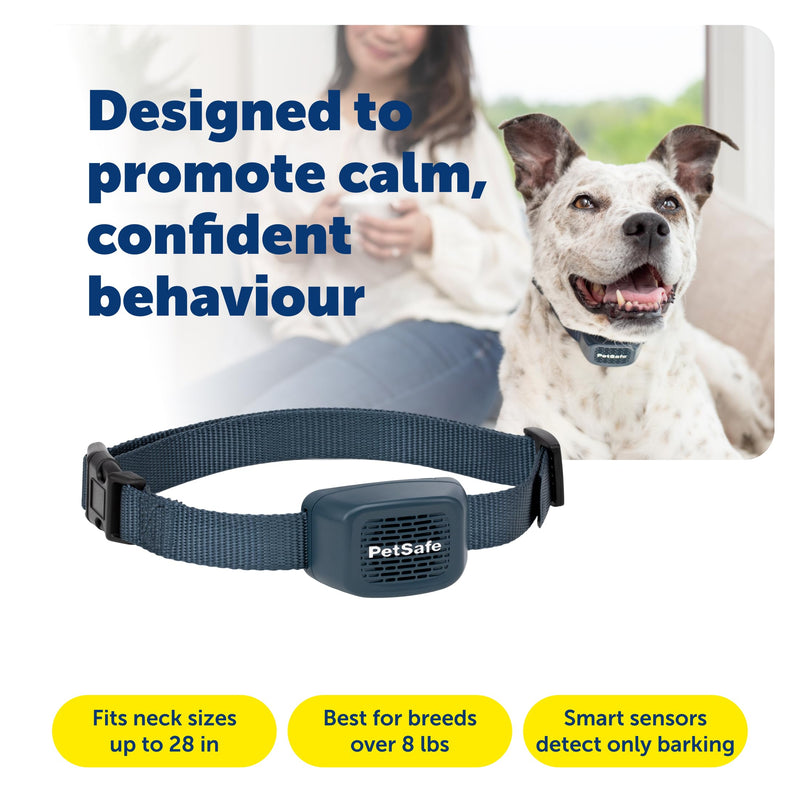 PetSafe Audible Bark Collar - Discourages Excessive Barking - SoundBurst Technology - Waterproof Design - Rechargeable Battery - Fits Dogs Over 8 lbs - Indoor & Outdoor Use
