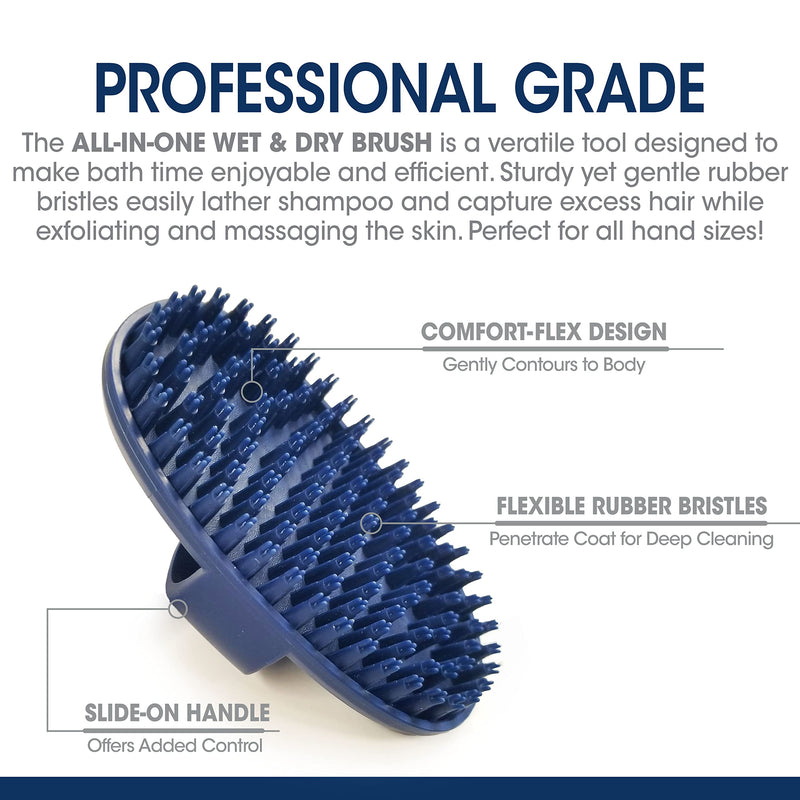 Four Paws Magic Coat Professional Series Grooming All-in-One Wet & Dry Detangling Brush for Dogs, 1 Count - PawsPlanet Australia