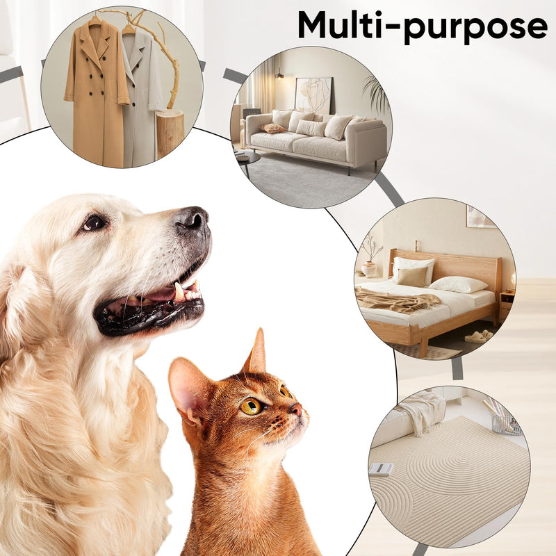 2Pcs Pet Hair Removal Gloves for Cats & Dogs，Reusable Pet Grooming Gloves for Furniture,Cars & Fabrics，Electrostatic Gloves Collect pet Hair in Neat Strips for Easy Clean - PawsPlanet Australia