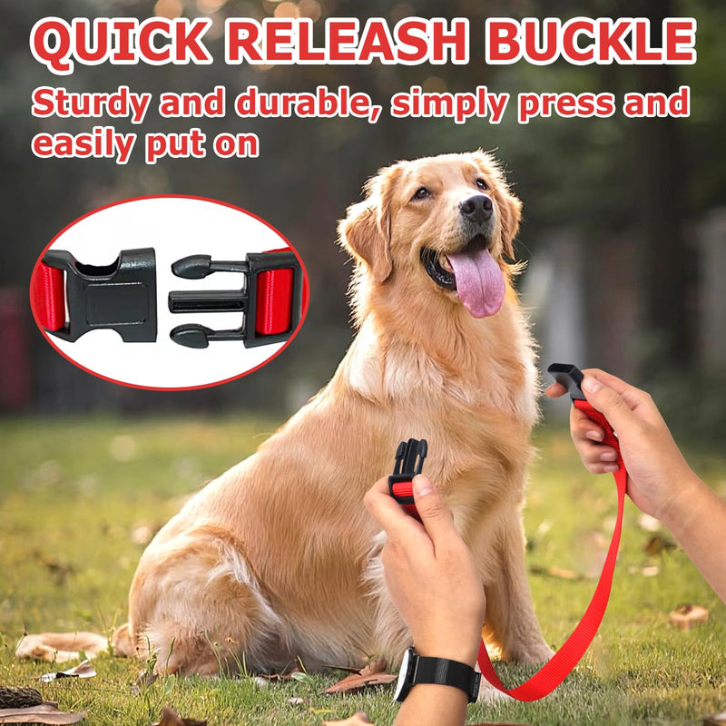 Replacement Collars Compatible with Pet Safe-Nylon Bark Collar for Wireless Fence and In-Ground Fence for Dogs,Red,Orange,2Pack - PawsPlanet Australia