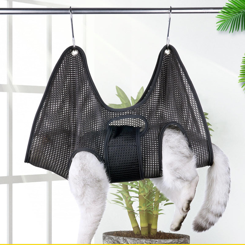 Generic Dog Grooming Hammock, Relaxation Cat Hanger Sling for Trimming Clipping Nails Dog Sling Dog Hammock for Nail Trim Adjustable Dog Hammock Restraint Bag for Small Medium Large Dog L - PawsPlanet Australia