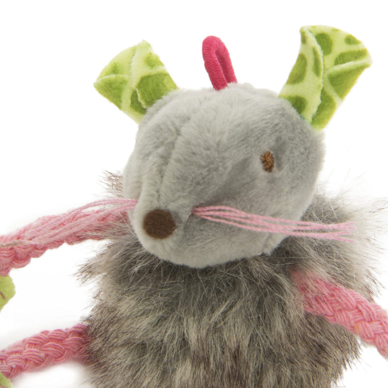 SmartyKat Bouncy Mouse Bungee Dangler Plush Cat Toy - Randomly Selected Color, One Size - PawsPlanet Australia