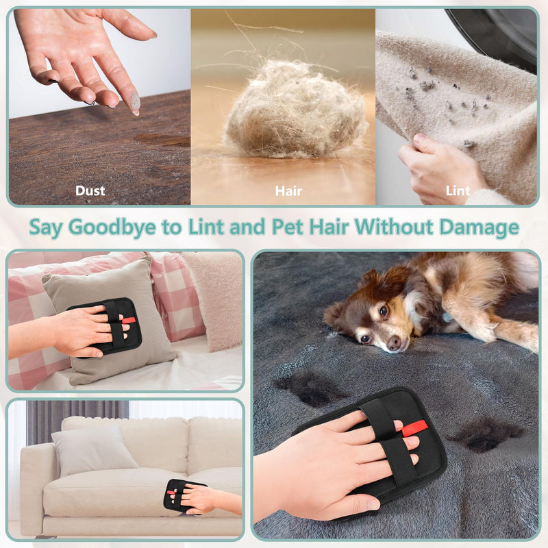 Pet Hair Removal Glove - Reusable Electrostatic Dog/Cat Hair Remover Mitt & Pet Grooming Gloves for Couch, Carpet, Furniture - Upgraded Electrostatic Dog Hair Glove Tool (1 PC) - PawsPlanet Australia
