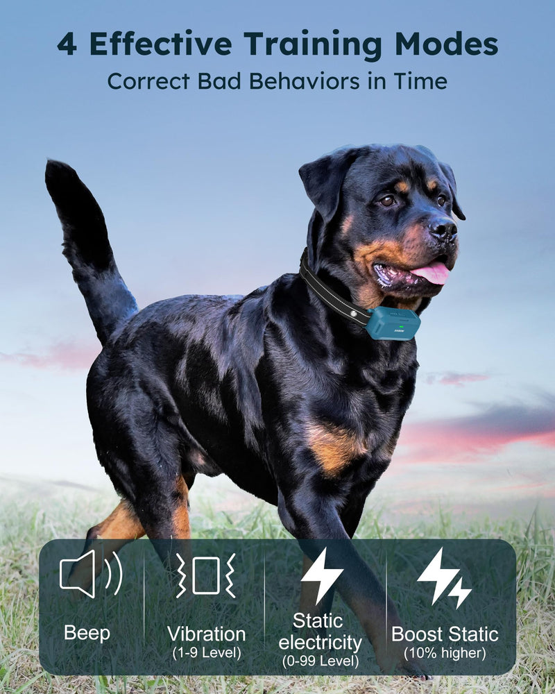 Jugbow Dog Shock Collar 2 Dogs - 4200FT Dog Training Collars with Remote, IPX8 Waterproof E-Collar for Dogs Training Rechargeable e-Collars for Large Medium Small Dogs (10-120lbs) Blue - PawsPlanet Australia