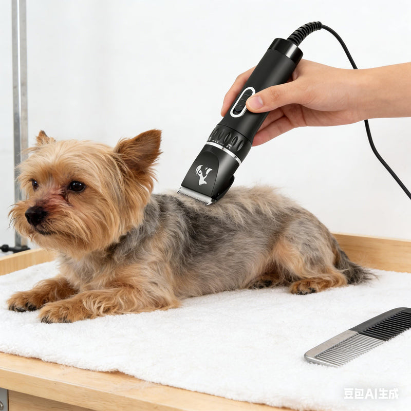 Professional Dog Clippers for Thick Coats - Heavy Duty Pet Grooming Clippers with Powerful Motor & Detachable Blades, Corded Hair Shears,Swiftly Trim Dogs, Cats, Sheep,Horses Dense Fur