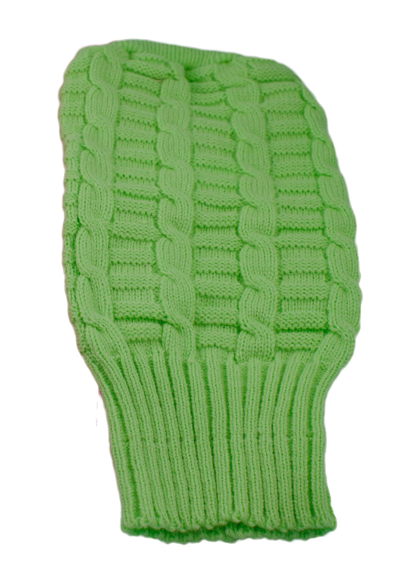 Woolen Turtleneck Sweater, Large, Green - PawsPlanet Australia