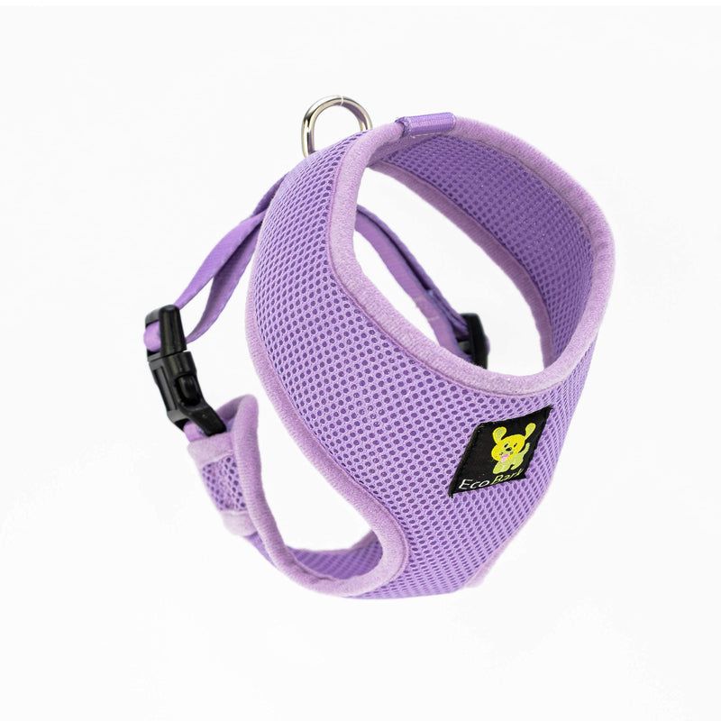 EcoBark Dog Harness Soft Gentle No Pull No Choke Dog Harnesses Double Padded Halter Ultra Cushion Walking Breathable Mesh Dog Vest for Puppies XS Small Medium Large XL Lavender Purple 3. Medium-10 to 17 lbs - Neck Up to 12.5 in