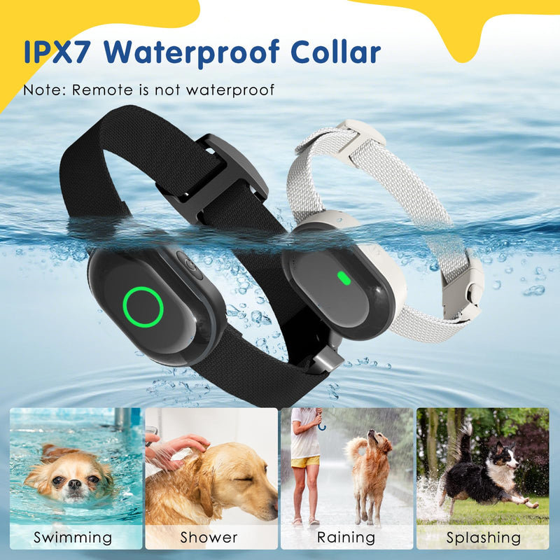 Lychee Training Collar for Two Dogs，One Large(10-120lbs) and One Small (5-50lbs) Sport Dog Correction Shock Collar for Training with 1300FT Remote Control, IPX7 Waterproof and Rechargeable - PawsPlanet Australia