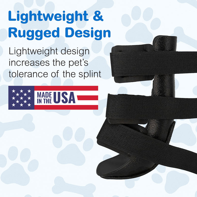 Standard Front Leg Brace for Dogs with Injuries, Arthritis, or Licking Prevention, Durable & Lightweight Post-Surgery Protection for Pets - XXS XX-Small