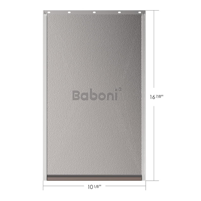 Baboni Replacement Flap for Dog and Cat Doors Including Screws, Large(10 1/8 in x 16 7/8 in) Brown Magnetic Strip(only for Baboni Metal Dog Door) Large(Pack of 1) - PawsPlanet Australia