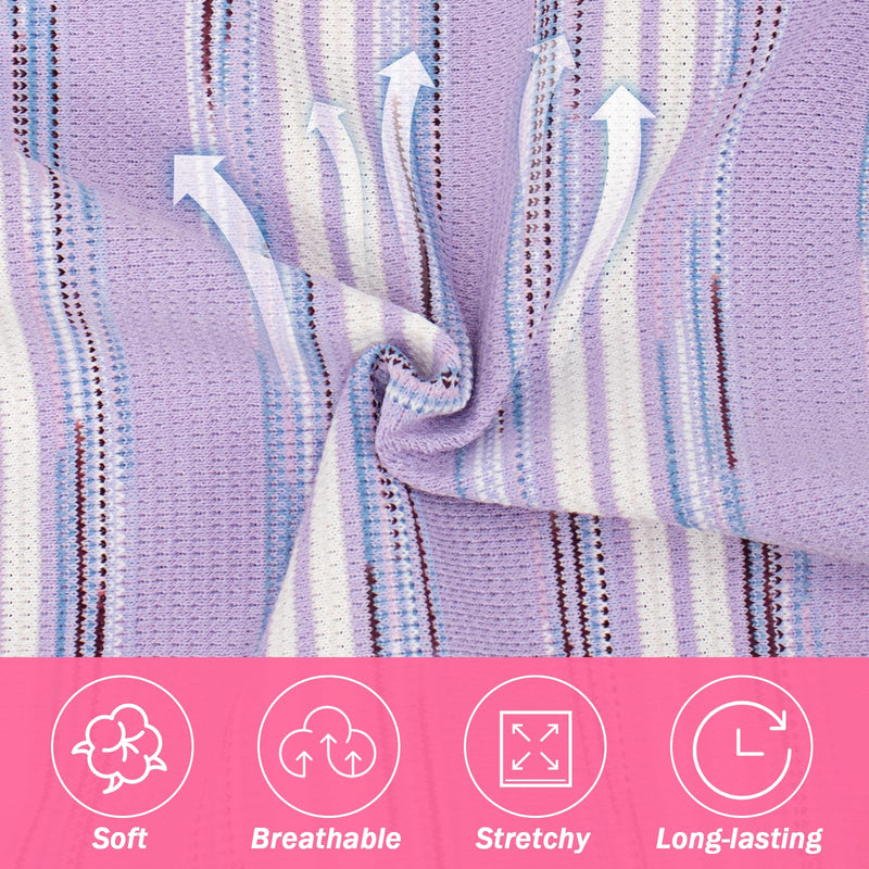 Coppthinktu Cat Recovery Suit Female, Cat Surgery Recovery Suit Cats Onesie for Cats After Surgery for Surgical Abdominal Wound Skin Diseases, Soft E-Collar Alternative Kitten Spay Suit Anti Licking Purple Medium