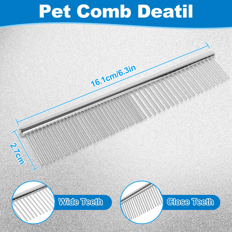 5-in-1 Dog Grooming Scissors Set with Safety Round Tip, Professional Stainless Steel Pet Grooming Kit for Dogs, Cats, Includes Curved, Straight, Thinning Scissors & Comb - PawsPlanet Australia
