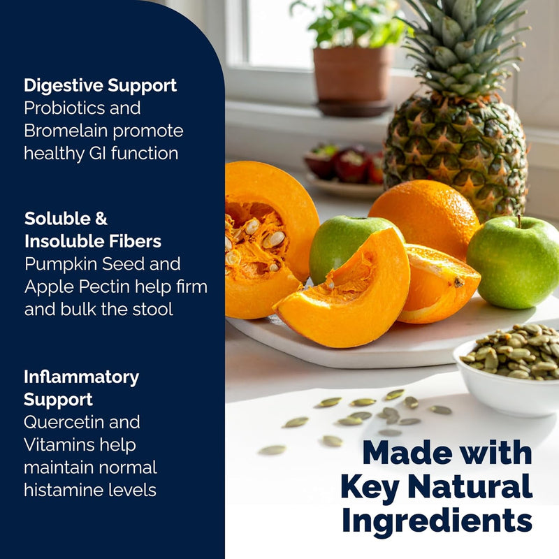 Glandex Feline Anal Gland Fiber Supplement Powder for Cats with Digestive Enzyme, Probiotics and Pumpkin, Vet Recommended for Healthy Bowels - Tuna Flavored 4.0 oz, Scoop Included - PawsPlanet Australia