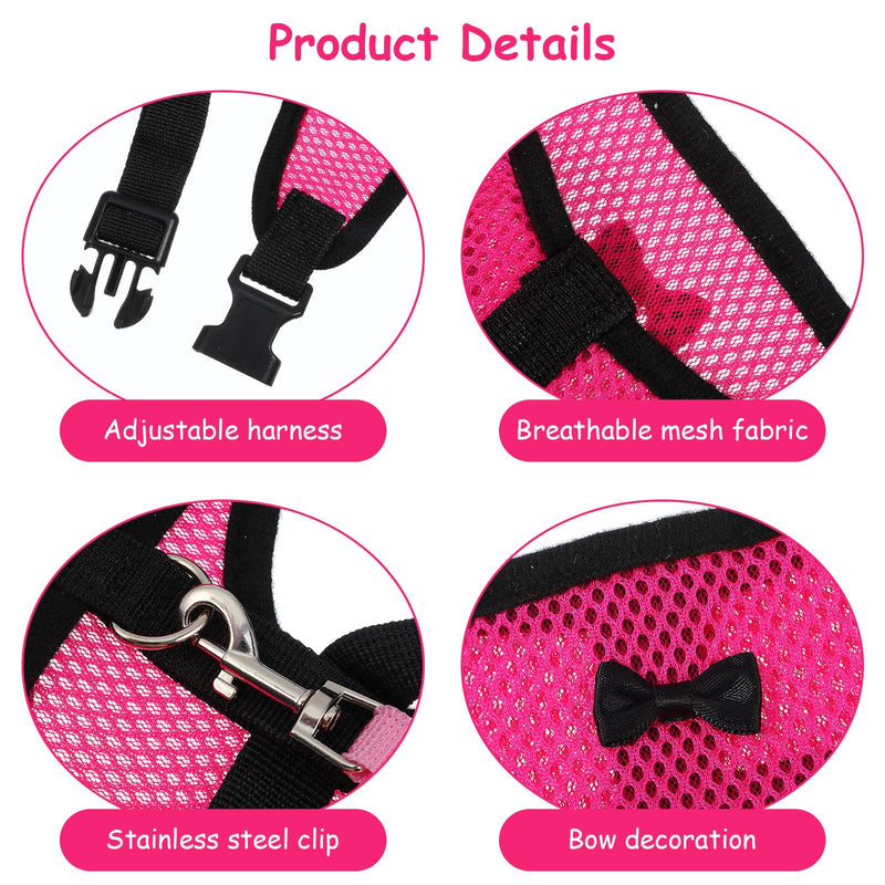 Chicken Harness with Leash Set, Upgraded Double Adjustable Mesh Breathable Chicken Training Harness, Pets Leash for 3-4 Lb Hens Duck Goose Small Pets Training Walking Supplies (4 Colors) - PawsPlanet Australia
