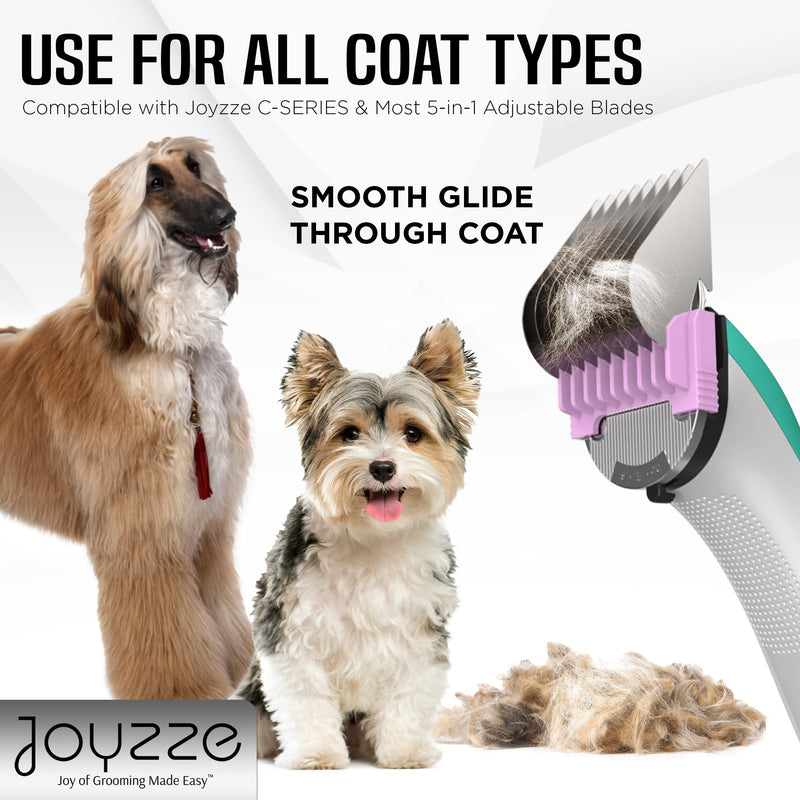 Pet Clipper Comb Set – Stainless Steel Attachments for 5-in-1 Detachable Blades – Guide Combs for Dog & Cat Grooming – Not for A5 Style Clippers - PawsPlanet Australia