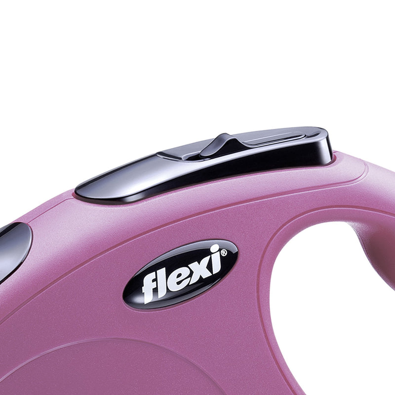Flexi Classic Tape Leash, Small, 16 ft, Pink - PawsPlanet Australia
