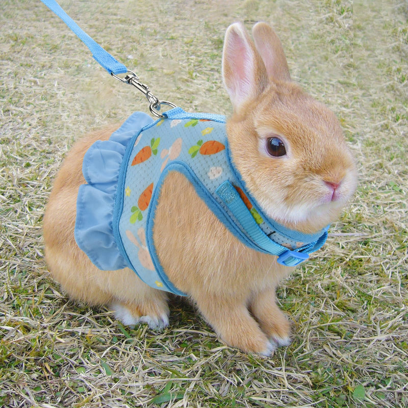Carrot Pattern Mesh Bunny Harness Rabbit Vest-Harness with Adjustable Straps for Small Animals Bright Colors Rabbit Harness with Leash for Kitten Rabbit Bunny Outdoor Walking L Large - PawsPlanet Australia