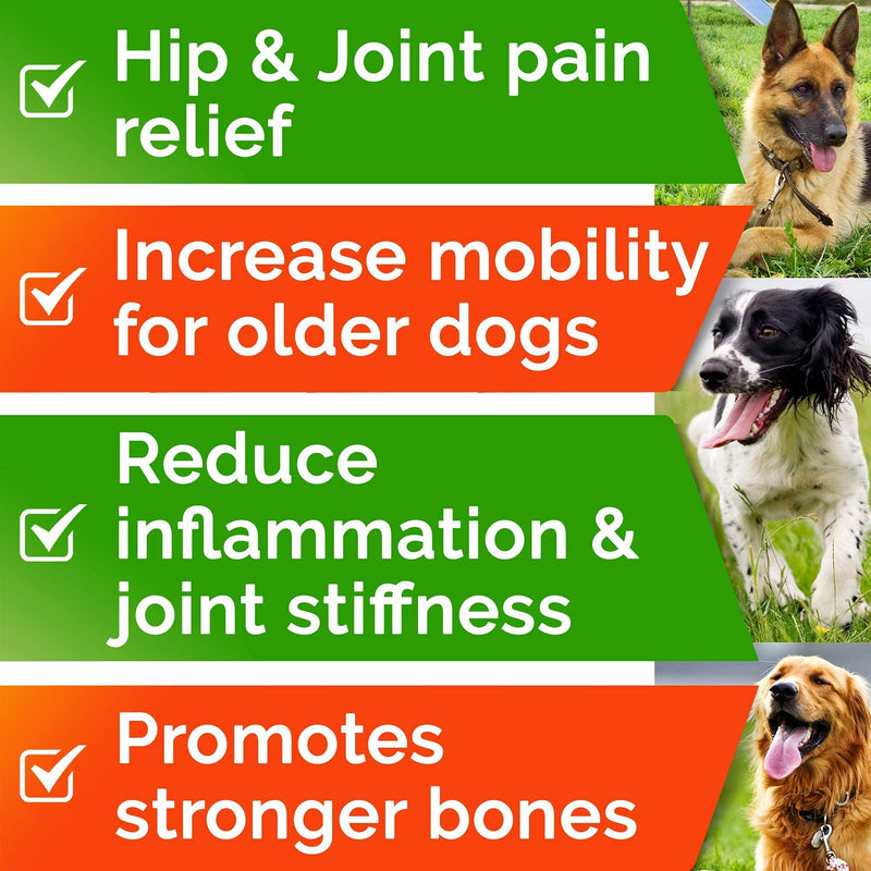 Hemp Chews for Dogs - Glucosamine Chondroitin for Dogs Joint Pain Relief with Hemp Oil, Hip & Joint Supplement Dogs, MSM Turmeric for Dogs Mobility, Dog Joint Supplement, Hemp Dog Treats Joints Health 120 Ct ( Bacon ) (Hip & Joint) Hemp Chews