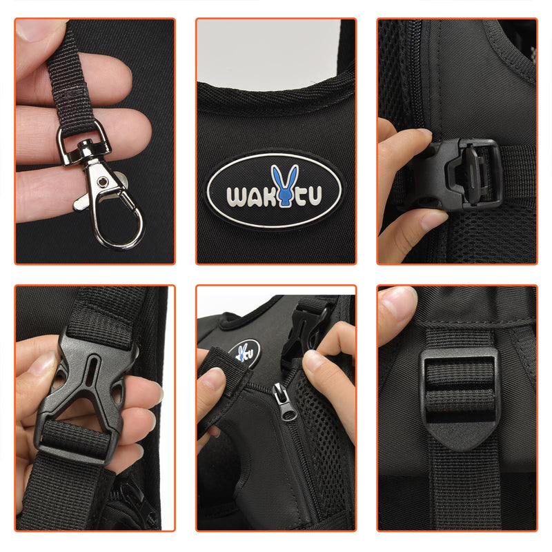Dog Front Carrier Backpacks for Small Dogs, Legs Out Pet Carrier Sling Backpack with Adjustable Padded Ventilated Shoulder Straps, Easy-Fit for Traveling Hiking Camping,Large Large 2.0 Black - PawsPlanet Australia