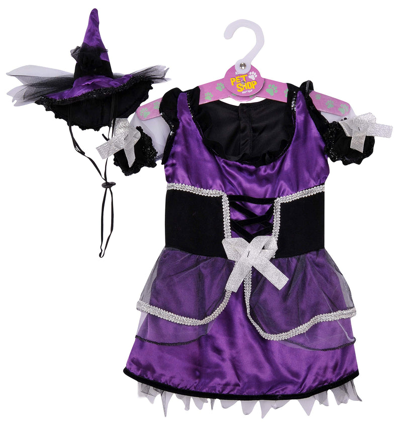 Rubie's Purple Witch Pet Costume Dress and Hat , Large - PawsPlanet Australia