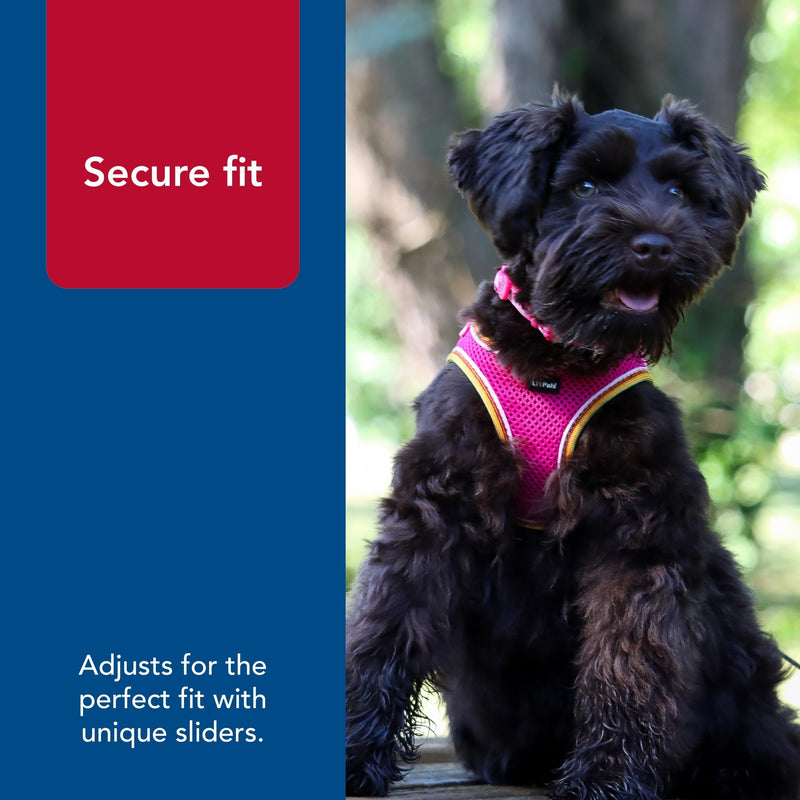 Coastal Pet Li'l Pals Comfort Mesh Dog Harness - No-Pull Step-in Dog Harness for Small Dogs & Puppies - Dog Cooling Vest - Orchid - 3/8" x 8"-10" 3/8" x 8"-10"