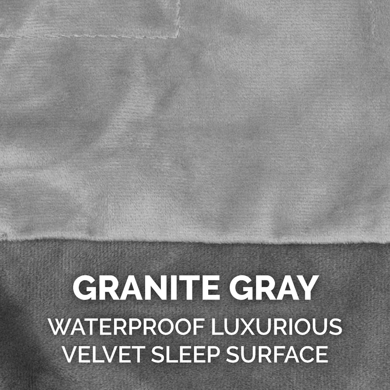 Furhaven Waterproof Throw Blanket for Dogs & Indoor Cats, Washable - Two-Tone Luxe Velvet Dog Blanket - Granite Gray, Extra Large/XL X-Large - PawsPlanet Australia