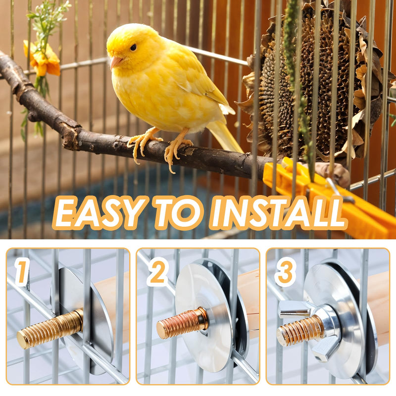 Bird Perch Platform Stand Wooden Parrot Perch Corner 6.7 Inches Fan Shape Playground Cage Accessories Parrot Stand Flat Perches for Bird Cages Corner Shelf for Birds Parrots Hamster Gerbil - PawsPlanet Australia