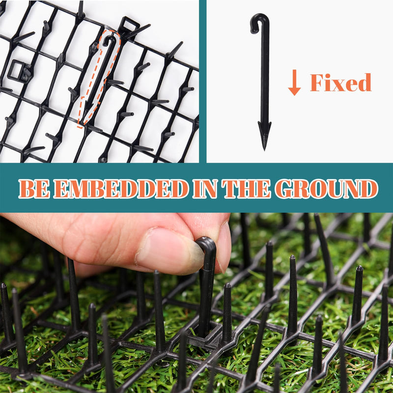 6.5ft Cat Scat Mat with Spikes, Prickle Strips Network Digging Stopper Outdoor Spike Deterrent Mat, 78 inch x 11 inch 6.5ft-1 PACK