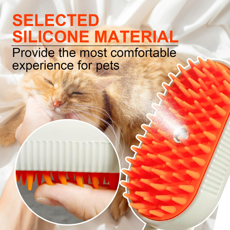4-in-1 Steam Brush for Dogs & Cats - Pet Grooming Brush with Steam, Deshedding, Bath Spray & Massage, Professional Grooming Tool for Indoor Cats and Long/Short Hair Pets (green) green - PawsPlanet Australia