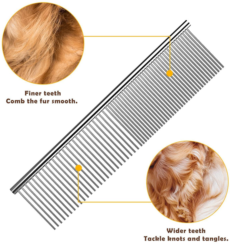 Candure Pet Friendly Double-Sided Dematting Undercoat Rake and Comb for Effective Hair Removal and Shedding Control in Dogs & Cats (Small, Green) Small - PawsPlanet Australia