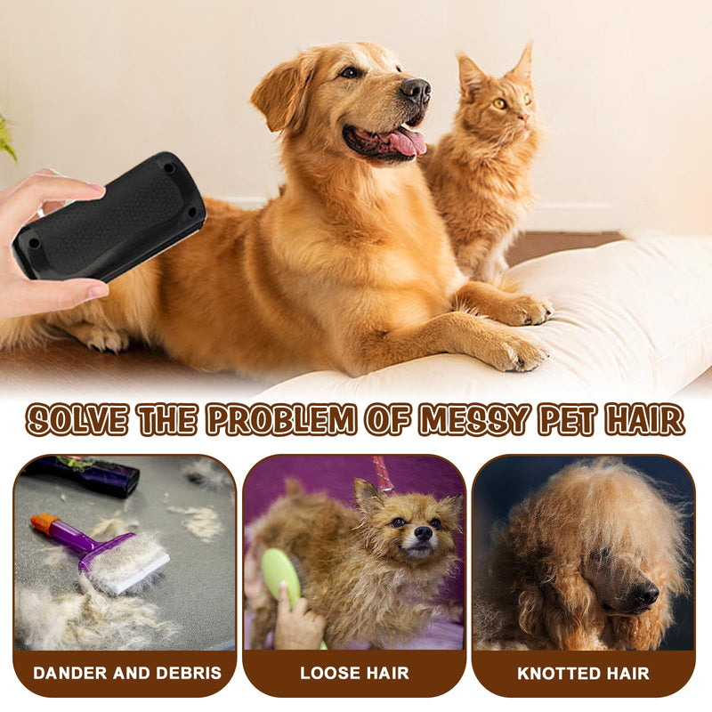 Deshedding Dog Brush, Dog Grooming Brush for Shedding, Pet Hair Removal Tool for Cats, Dogs, Horses, Easy Hair Removal for Pets - PawsPlanet Australia