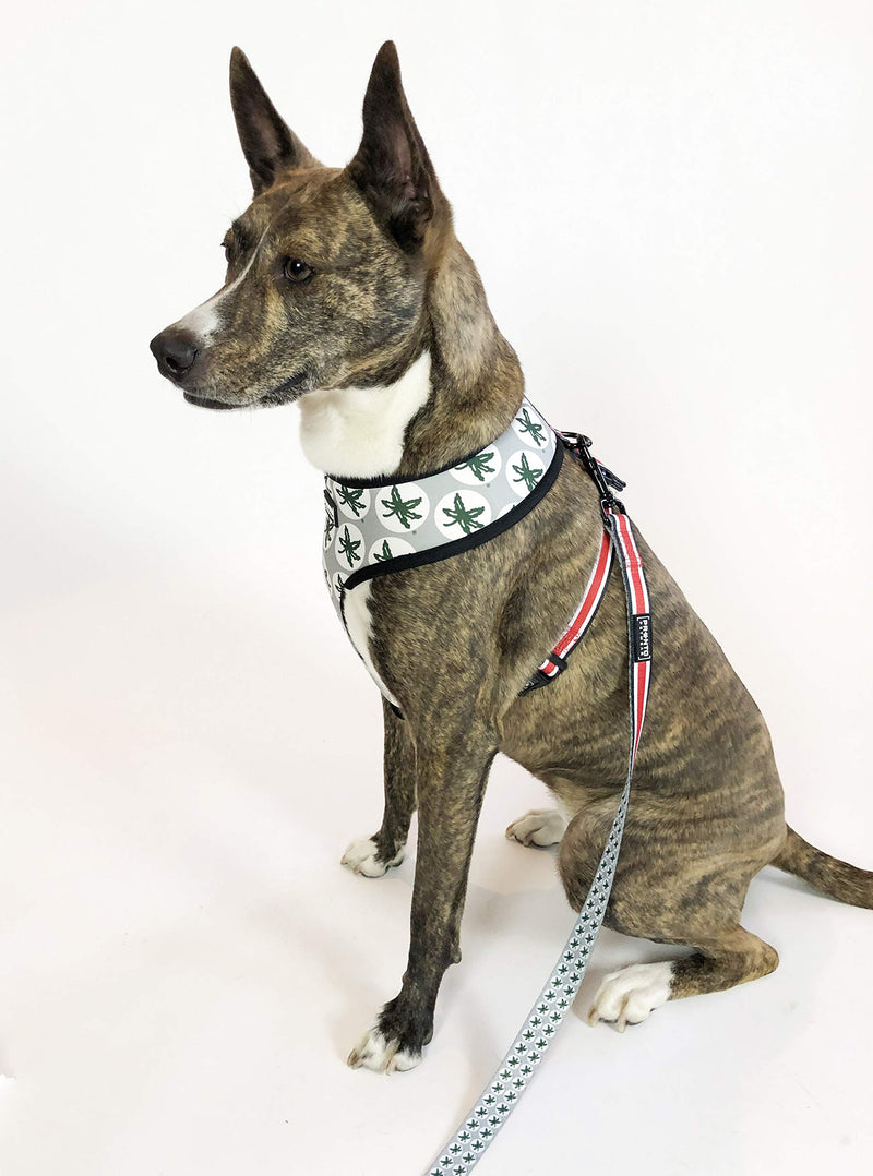 Pronto Petwear Ohio State | Buckeyes Football Stripe Reversible Pet Harness XL
