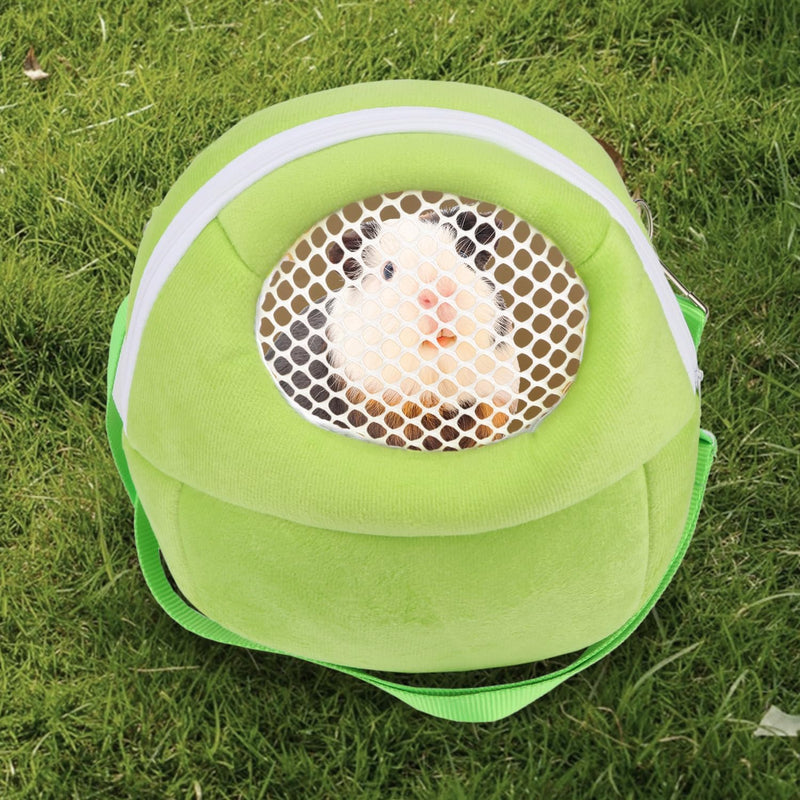 Hypeety Pet Carrier Bag Pet Sling Carrier Backpack Portable Travel Backpack Breathable Outgoing Bag bonding Pouch for Small Pets Hedgehog Hamsters Sugar Glider Chinchilla Guinea Pig (Green) Green - PawsPlanet Australia