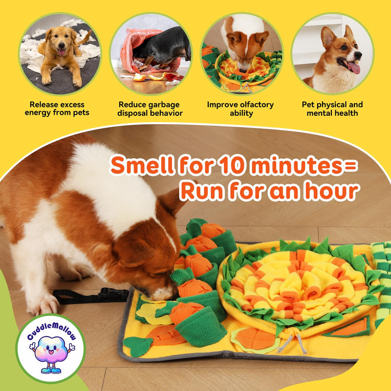 Dog Snuffle Mat for Nosework – Soccer Field Slow Feeder Pad, Washable Enrichment Toy for Medium Dogs Goal Game - PawsPlanet Australia