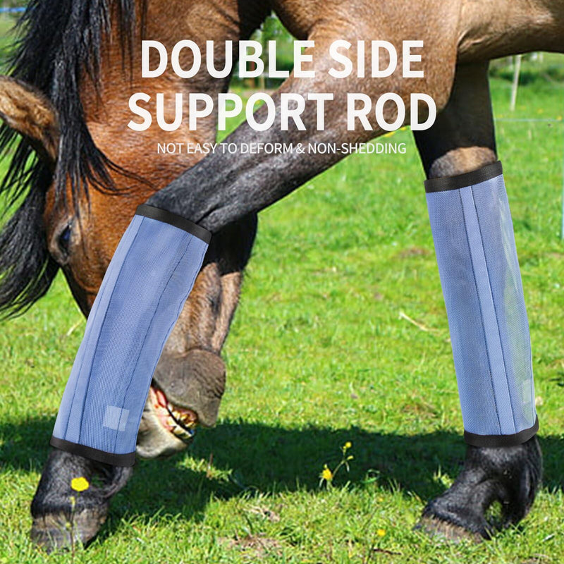 4sets Horse Leg Protective Cover Horse Leg Mosquito Protective Cover Equestrian Products Wholesale Horse Foot Protective Cover Blue green