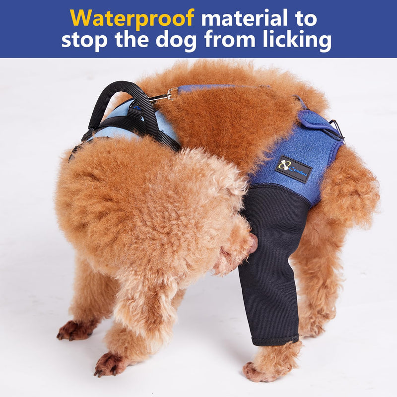 COODEO Dog Recovery Sleeve, Pet Wounds Prevent Licking, Bite, Keep Dry, Abrasion Resistant Dog Recovery Suit, Washable Neoprene 2.5mm Thick and Waterproof, Cone Collar Alternative (S) S - PawsPlanet Australia