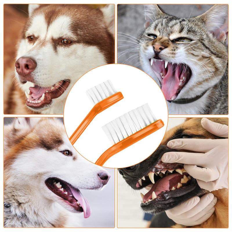 12Pcs Toothbrush for Dogs Small Breed,Dual Headed Pet Toothbrush,Dental Hygiene Soft Toothbrush to Clean Pet Teeth,Dog Tooth Brush for Small to Large Dogs, Cats, and Most Pets, 12 Color - PawsPlanet Australia
