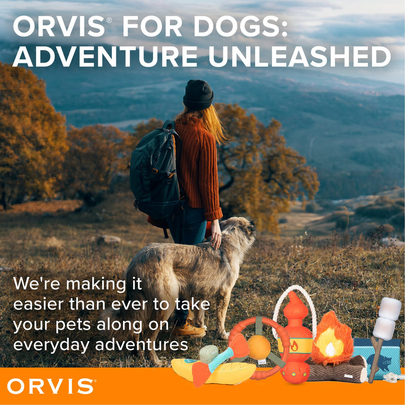 Orvis Dog Whitewater Toss Ring Floating Fetch Toy and Chew; High Visibility Wheel Shaped Frisbee Dog Toy - Floats in Water, Quick Dry, Easy to Clean, Squeaky Toy for Large Dogs, Aggressive Chewers 8 Inch - PawsPlanet Australia