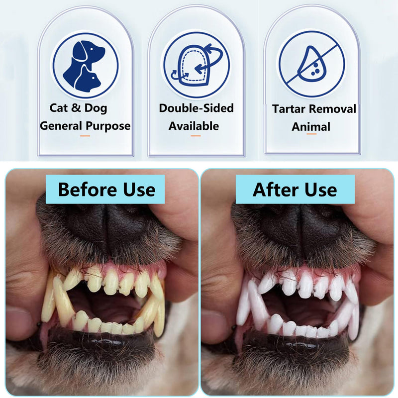 Pack of 16 Dog Toothbrushes Fingerling Reusable Toothbrush Dog Finger Cots Dog Dental Care Teeth Cleaning Pet Dog Anti-Plaque Finger Toothbrush for Dogs Cats Dental Care