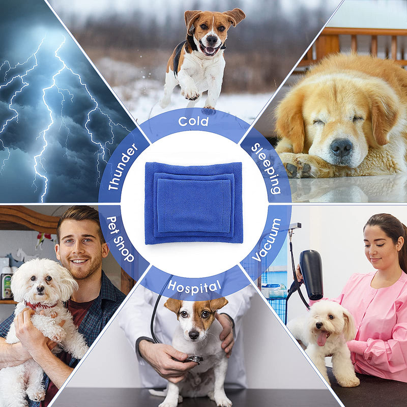 Cobee Dog Snood for Dog Neck and Ears Warmer, Pet Dog Earmuff for Comfort Anti-anxiety Bathing Grooming Reducing Noise Dog Neck and Ear Warmer Hood Calming Pet Snood Ear Covers(S Size, Blue) S Size, Blue