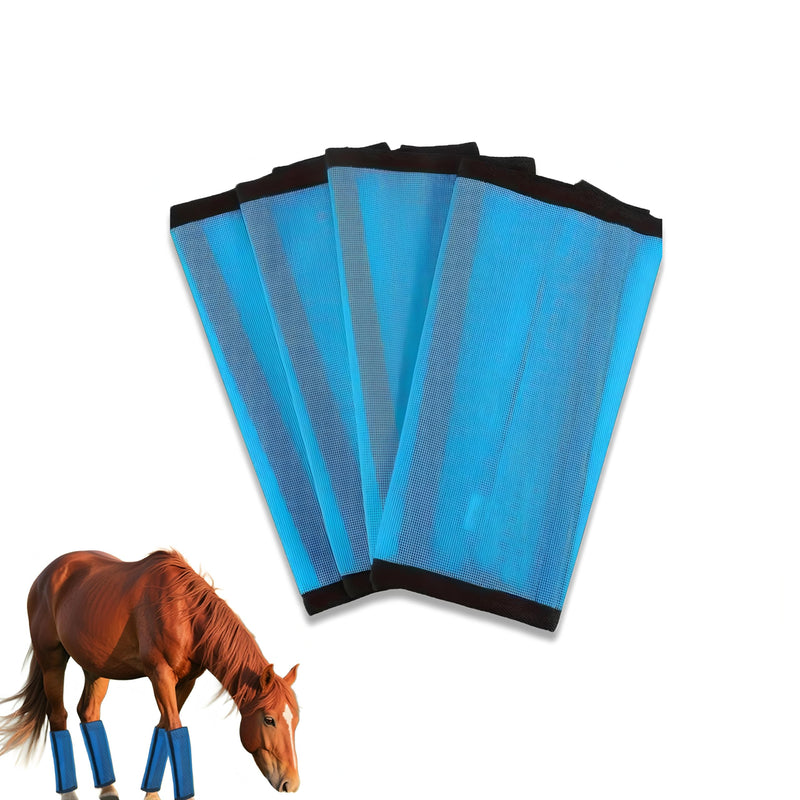 Horse Fly Boot,Loose Fitting Fly Boots for Horses Set of 4,Leggings for Horse Design Protect Horses Legs No More Horsefly Nuisance Greatly&Reduce Stressful Stomping,Breathable/Universal