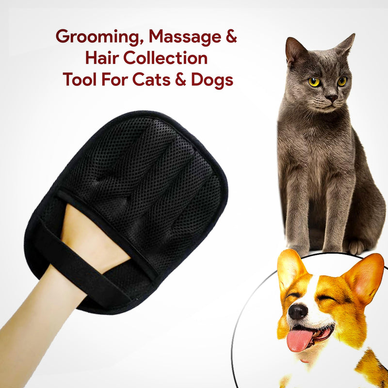 Pet Hair Removal Glove for Cats & Dogs – Upgraded Five-Finger Electrostatic Pet Hair Gloves, Reusable Magic Brush Pet Hair Remover Tool for Clothing, Laundry, Couch, Carpet & Car Seat - PawsPlanet Australia