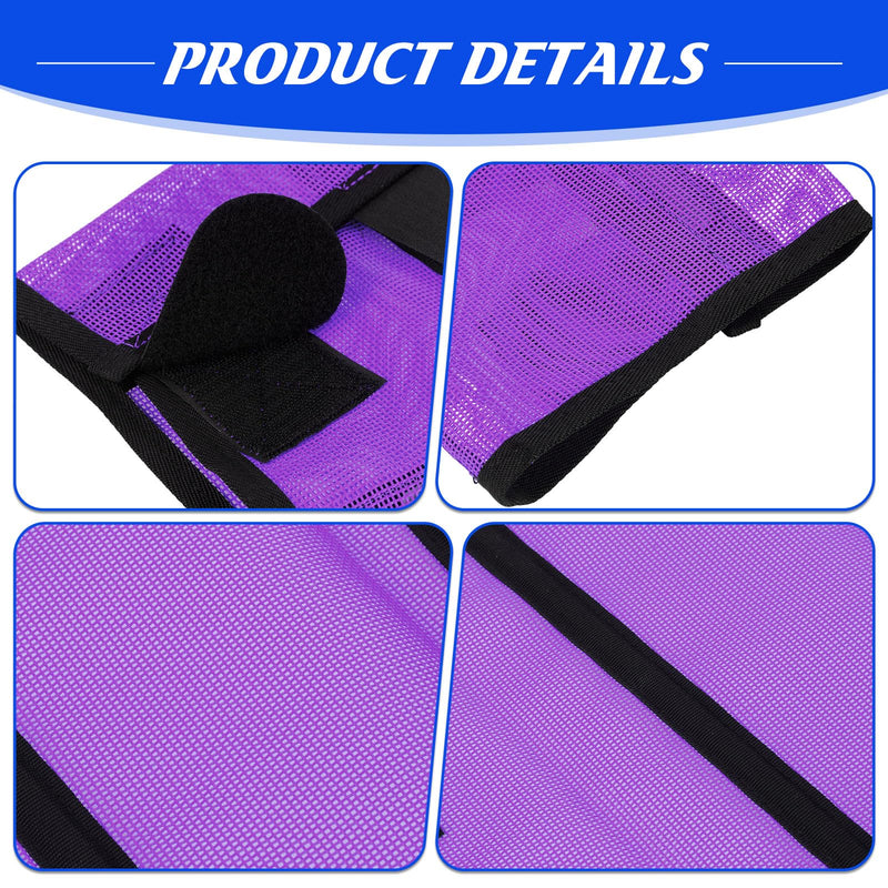 8 Pcs Mesh Fly Boots for Horse Breathable Mesh Horse Boots Protective Horse Leg Wraps Horse Leggings for Preventing Flies and Mosquitoes Bites (Light Pink, Dark Pink) Dark Purple, Light Purple - PawsPlanet Australia