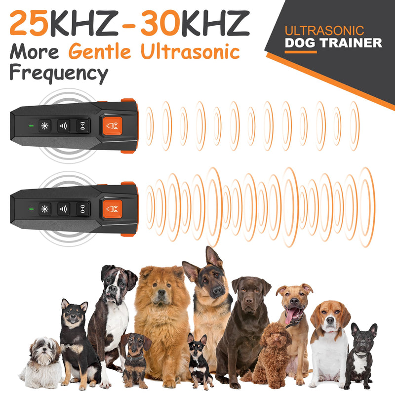 Dog Bark Deterrent Devices – 3 Modes, 15m Range, Flashlight | Safe Humane Anti Barking Device for Dogs | Bark Deterrent Device, Dog Clicker for Training, Dog Training Clicker for Peaceful Home - PawsPlanet Australia