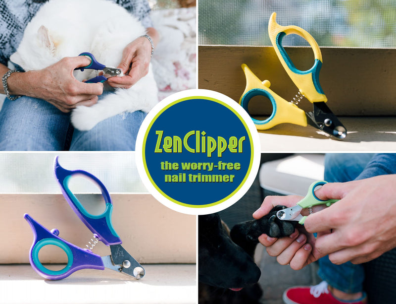 Zen Clipper, Pet nail clipper, No more bleeding quick, clips the tip not the quick. Smooth trimmed nail. Warm Pink, 3.5mm (.138") - PawsPlanet Australia