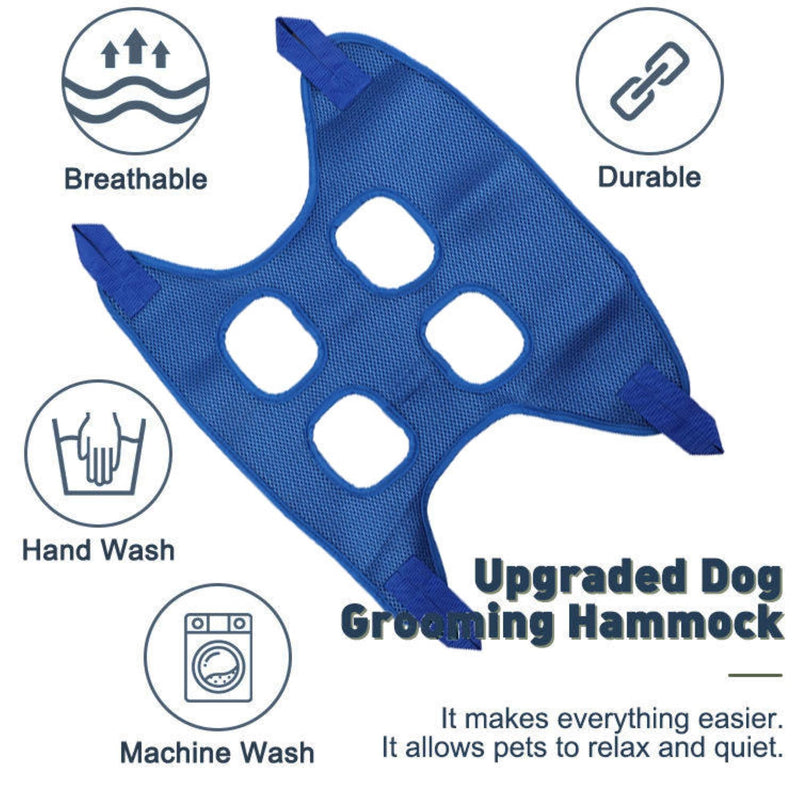 Dog Grooming Hammock Harness for Dogs & Cats with Pet Nail Clipper Trimmer - Pet Grooming Accessory - Dog Slings for Large Dogs - Cat Nail Clippers for Indoor Cats and Large Dogs L - PawsPlanet Australia