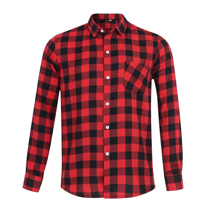 Dog Shirts Plaid Dog Shirt Dog Clothes for Small Medium Large Dogs Owner and Pet Shirts are Sold Separately M-(46.06"Bust)-for Human Red&Black Only for Human - PawsPlanet Australia
