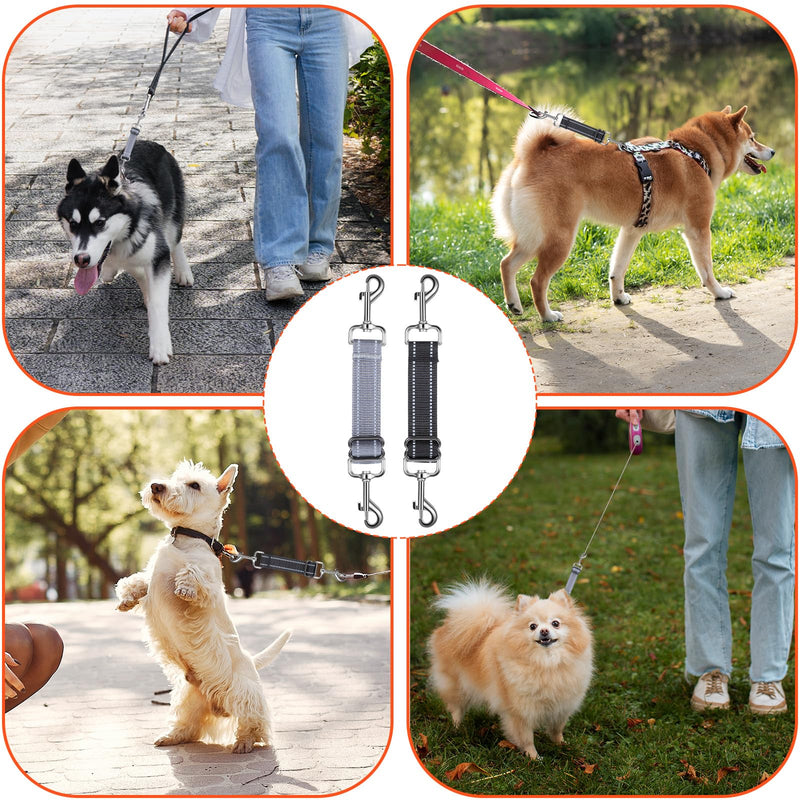 2 PCS Prong Collar Safety Clip Leash to Prong Collar Connector Dog Leash Connector Harness to Collars Safety Clip Reflective Double Ended Backup Clasp for Dog Pinch Collars - PawsPlanet Australia